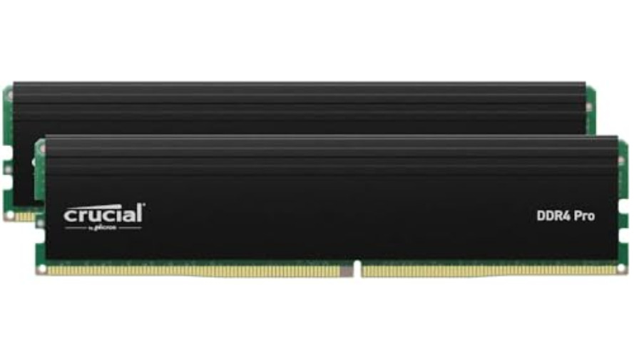 Crucial Pro RAM 64GB Kit DDR4 3200MT/s (or 3000MT/s or 2666MT/s) Desktop Memory CP2K32G4DFRA32A 32GB (Pack of 2) - 64GB Kit (32GBx2) - 3200MHz Pro with Heat Spreader