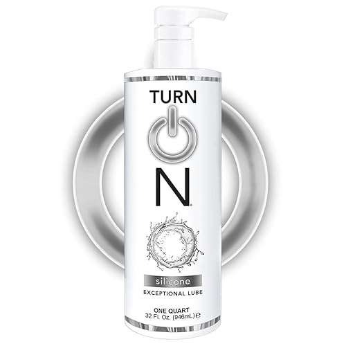 Turn On Silicone-Based Premium Personal Lubricant | Long Lasting Performance, Ultra Slick & Silky Smooth, Condom Safe Lube for Men, Women, and Couples, 32 fl oz - Silicone-Based - 32 Fl Oz (Pack of 1)