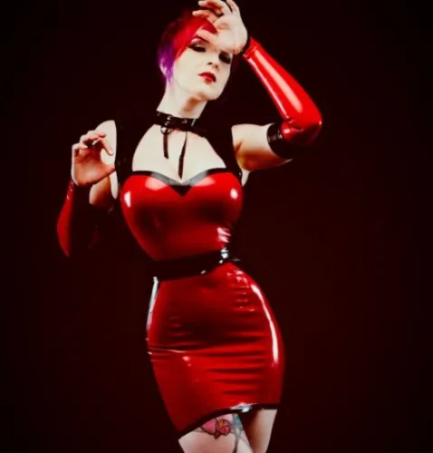 Illusion Latex Dress - Savage Wear