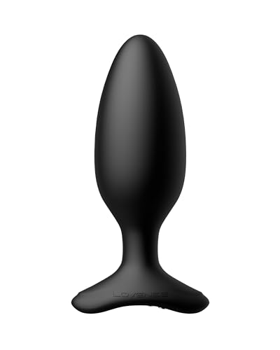 LOVENSE Hush 2 Butt Plug Anal Vibrator 1.75", Silicone Anal Vibrating Ball for Men, Big Plug Vibration Machine for Women and Couples, Anal Plug Sex Toys Waterproof and Rechargeable - Hush 2(1.75 Inch)