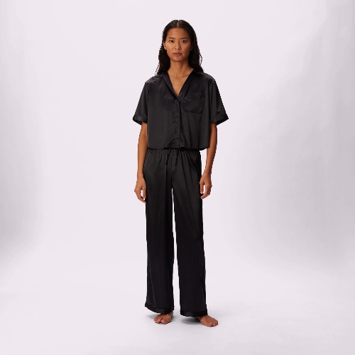 Dream Wide Leg Pants | Luxe Satin (Eightball) | 3XL / Eightball
