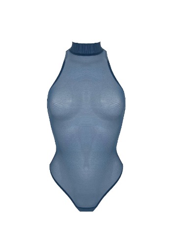 Syra High Neck Body | Denim / M | 3