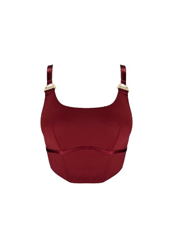 Syra Wired Crop Top Bra | Morello / M | 3