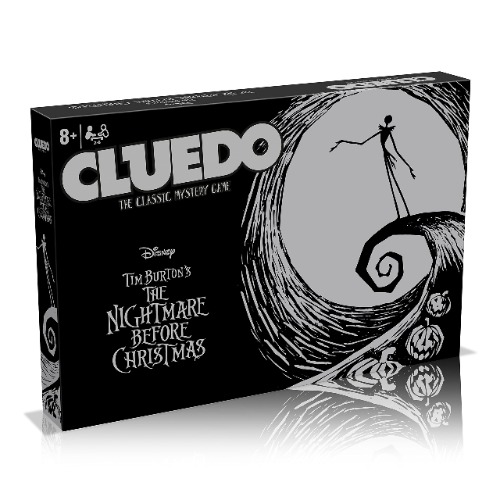 Nightmare Before Christmas Cluedo Board Game English Edition, Join Jack, Sally, Dr Finkelstein, Oogie Boogie, Shock and Barrel to figure out who kidnapped Sandy Claws, Spooky fun for the entire family