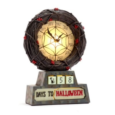 Disney Store The Nightmare Before Christmas Light-Up Calendar Clock | shopDisney