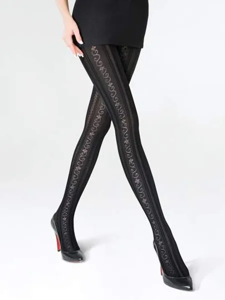 EMERY ROSE 120D Flower Pattern Tights