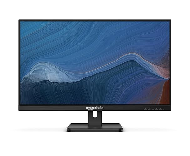 Amazon Basics - 27 Inch IPS Monitor 75 Hz Powered with AOC Technology FHD 1080P HDMI, Display Port and VGA Input VESA Compatible Built-in Speakers for Office and Home, Black - 27 Inch