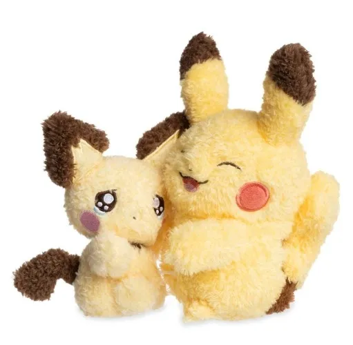 Pichu & Pikachu Pokémon Sweet Support Plush - 7 In