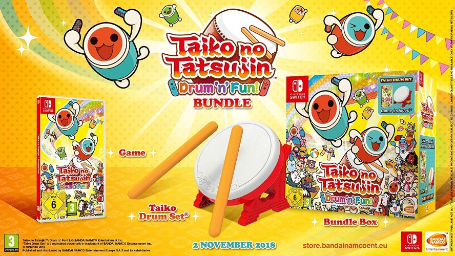 Taiko no Tatsujin Drum 'n' Fun! Bundle - Nintendo Switch - 