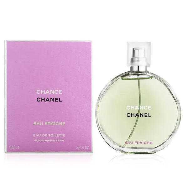 Chanel Chance Eau Fraiche Eau De Toilette Spray for Women, 100ml/3.4oz, 1 Count - 