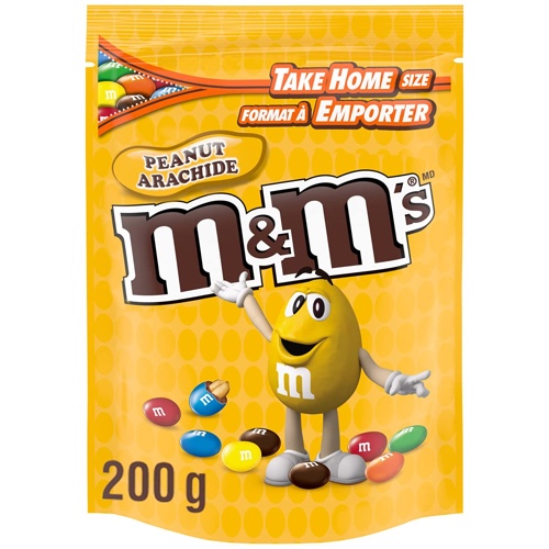 M&M's Peanut Candies Stand up Pouch 200g - 