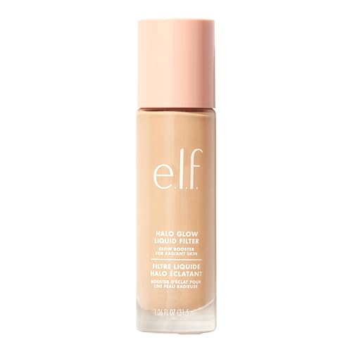 e.l.f. Halo Glow Liquid Filter, Teint-Booster Für Einen Strahlenden, Weich Fokussierten Blick, Mit Hyaluronsäure, Vegan & Tierversuchsfrei, 0 Fair, 31,5 ml