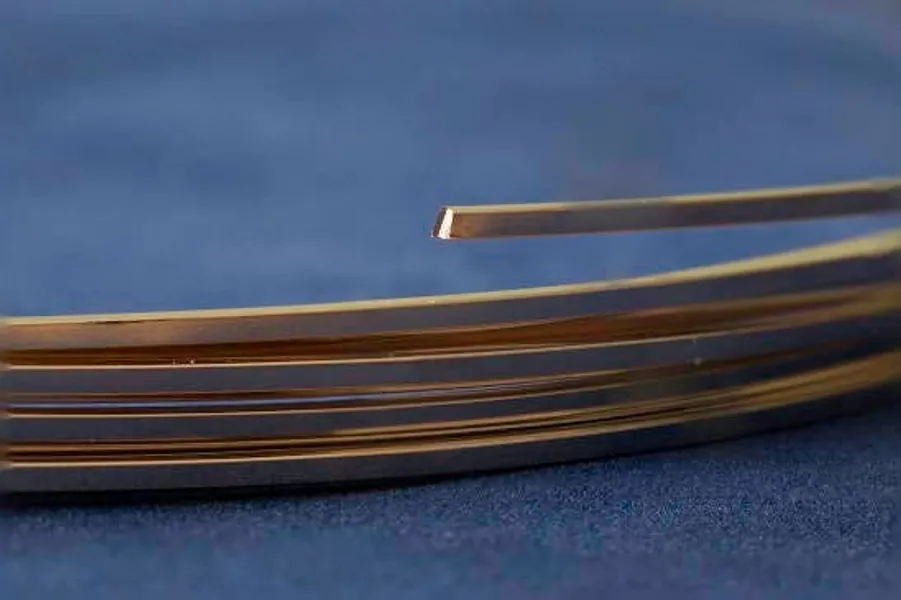 Yellow Gold-Filled Square Wire 14/20 (Soft)