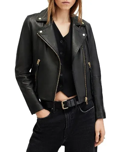 Dalby Leather Biker Jacket