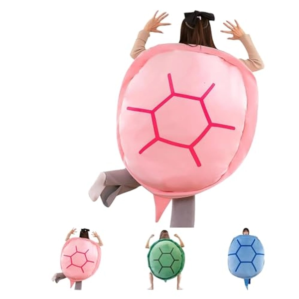 Aqua Cuddles - Cuscino a forma di tartaruga, a forma di tartaruga, indossabile per adulti, cuscino indossabile a forma di tartaruga, cuscino indossabile per il corpo della tartaruga, cuscino per la - 100 cm - Rosa
