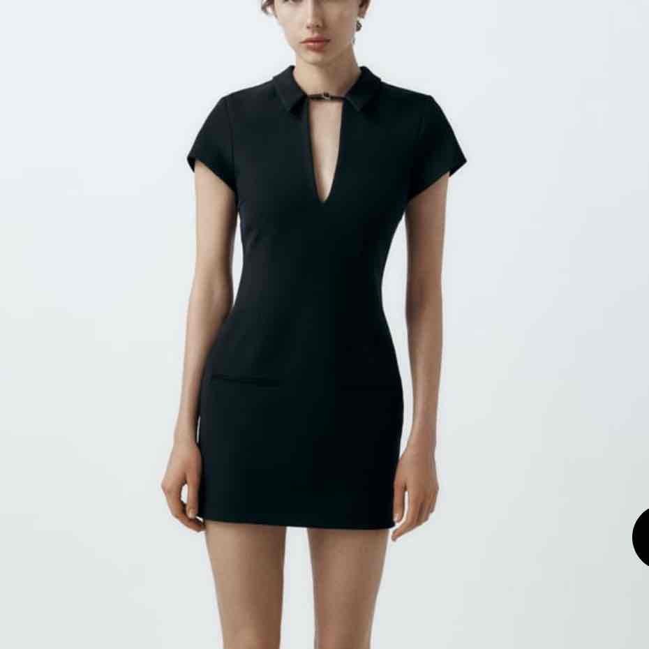 zara - FITTED STRAP DRESS
