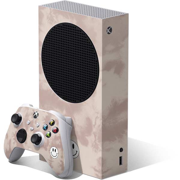 Taupe Tie Dye Xbox Series S Skins - Xbox Series S Bundle
