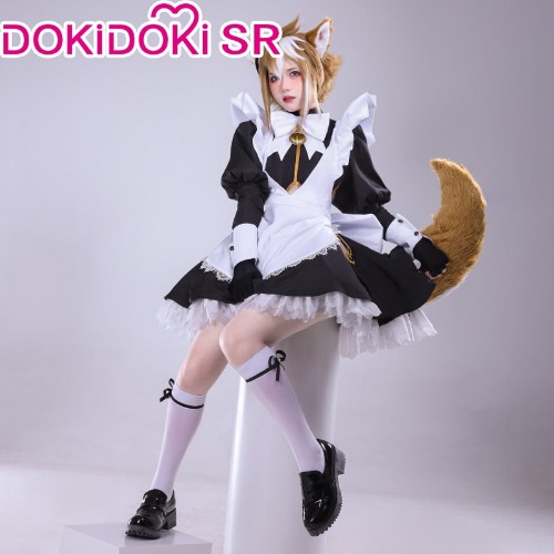 【Costume Ready For Ship】DokiDoki-SR Game Genshin Impact Gorou Doujin Cosplay Costume Maid Uniform Cute | Costume Only / S
