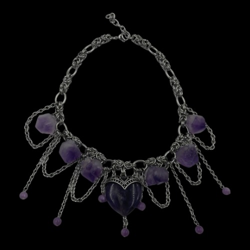 Amethyst Adornment Chain | 16 to 18 inches