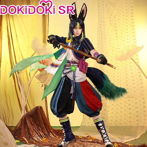【Size S-2XL】DokiDoki-SR Game Genshin Impact Tighnari Cosplay Costume Dendro Sumeru | Costume-M-PRESALE