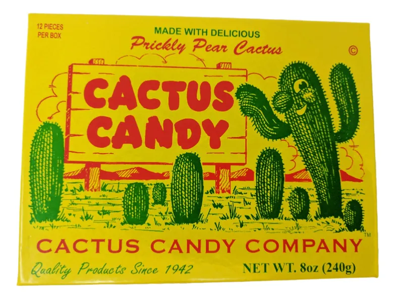 Cactus Candy Company 1/2 LB Box Arizona Prickly Pear Cactus Candy - pear,prickly pear 8 Ounce (Pack of 1)