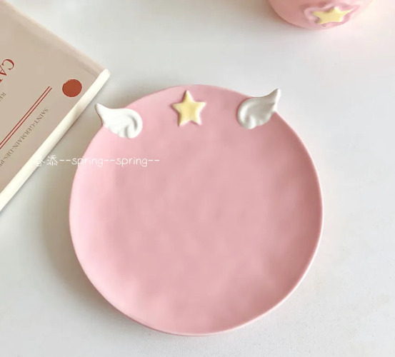 Sakura Ceramic Cup Saucer & Spoon Set - Plate