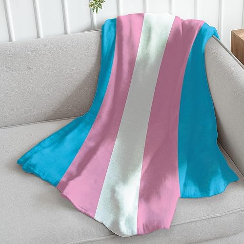 Transgender Pride Super Plush Blanket - 50x60 Soft Throw Blanket - Perfect for Cuddle Season!