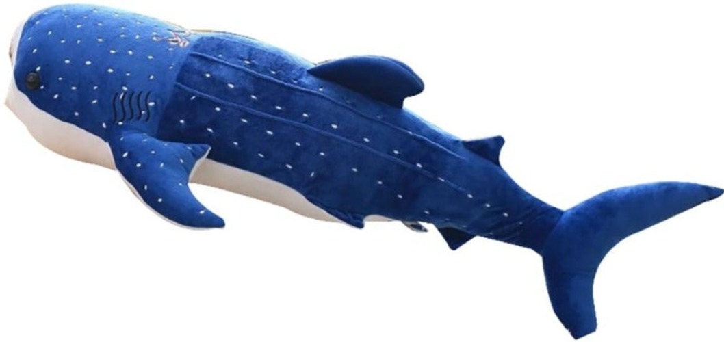 Whale Shark Pushie (3 COLORS, 5 SIZES) - Blue / 47" / 120 cm