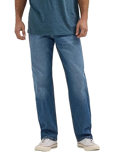 Wrangler Men's Free to Stretch Relaxed Fit Jeans - 40W x 32L - Mid Denim