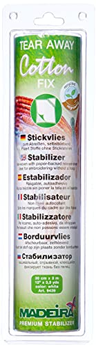 Madeira Estabilizador, Cotton, Blanco, 3 Metros de Largo x 0,3 m de Ancho