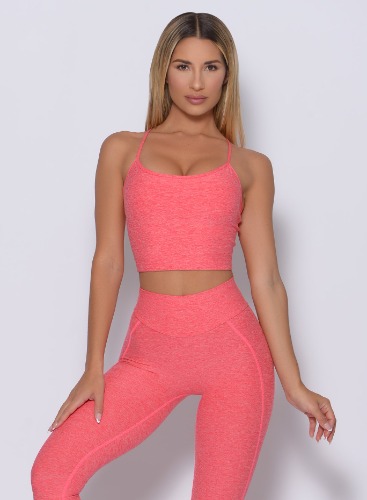 Relax Long Bra | M / Papaya / Medium Weight