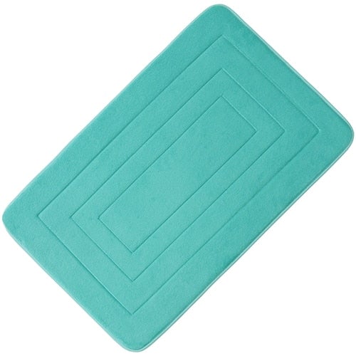 Non-slip Microfiber Bath Mat - Aqua Blue / 15.7" x 23.6" (40x60cm)