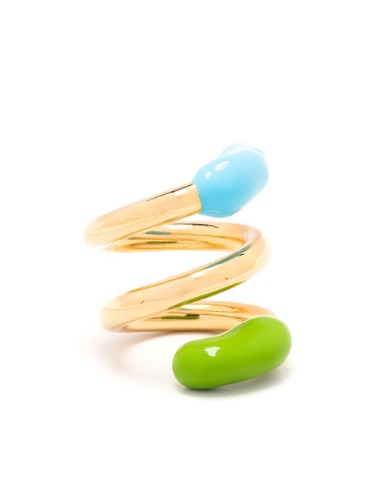 colour-block wrap ring
