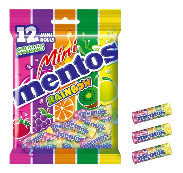 MENTOS Mini Rainbow Bag, 120g