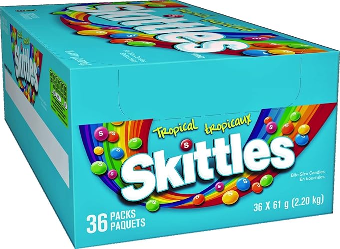 Tropical Skittles Candy - 36/2.17 Ounce bags