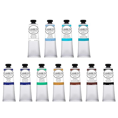 Gamblin Artist Oil Paint Set for Professionals - Seascape Set - 37ml Tubes