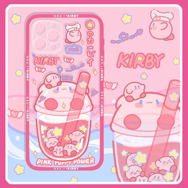 Kawaii Kirby iPhone Case Cute Kirby Samsung Case - N
