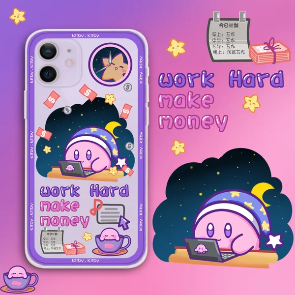Kawaii Kirby iPhone Case Cute Kirby Samsung Case - G