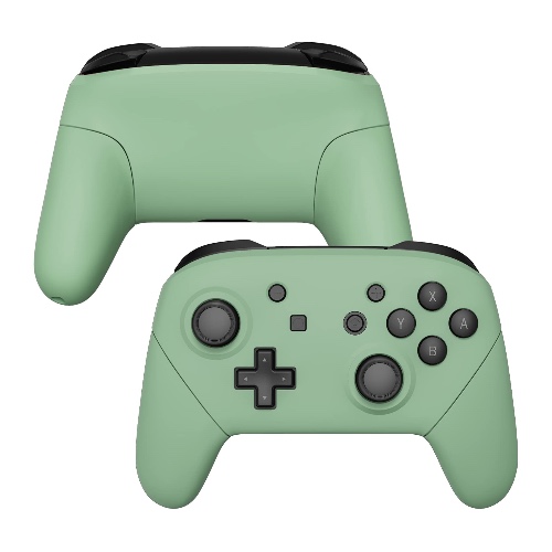 eXtremeRate Matcha Grön Frontplatta Bakplatta Handtag för Nintendo Switch Pro Controller, Glänsande DIY Byte Grepphölje Skalskydd för Nintendo Switch Pro - Controller Ingår INTE - Matcha Grön