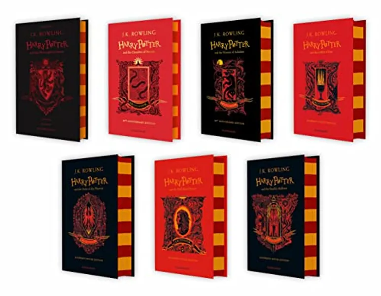 Harry Potter Gryffindor House Editions 7 Books Set