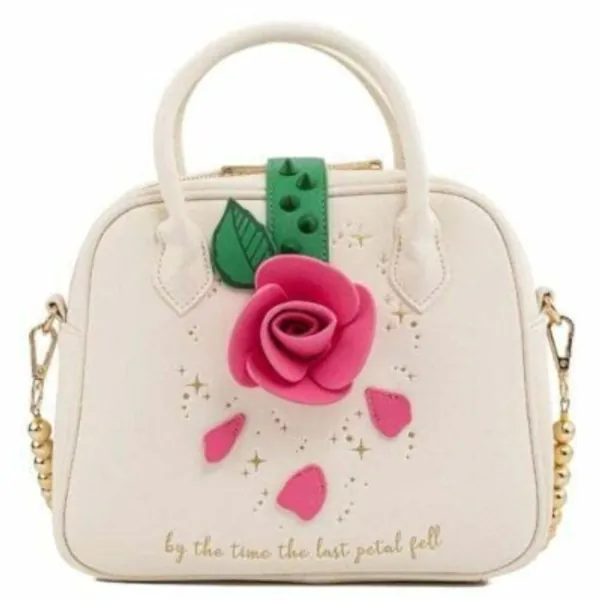 Loungefly Beauty and the Beast Rose Crossbody Bag