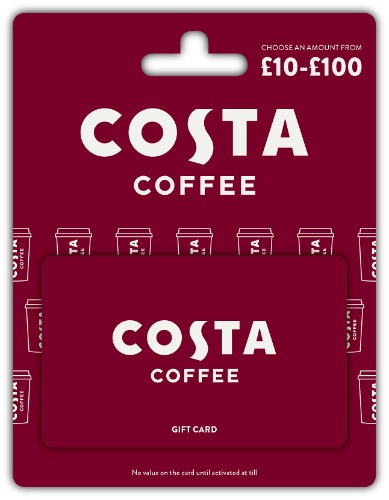 Costa Coffee £20 Gift Card - Delivered by Post