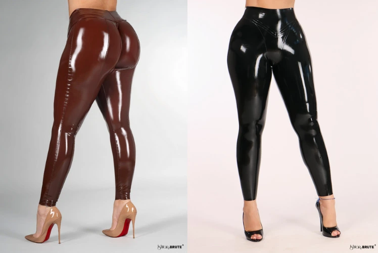 Black Custom Made Latex Tight Pants