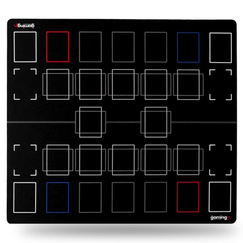 GMC YuGiOh Master TCG Gaming Mat - 2 Player Compatible TCG Board Playmat - Card Game Playmat for Beginner & Advanced Players - Durable Rubber Card Gaming Mat - 