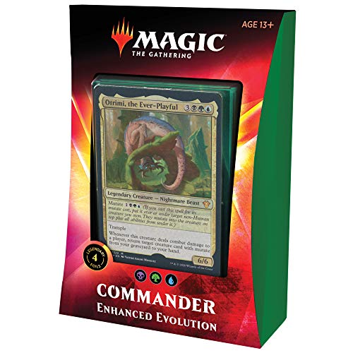 Magic: The Gathering Enhanced Evolution Ikoria Commander Deck | 100 Card Deck | 4 Foil Legendary Creatures - Enhanced Evolution