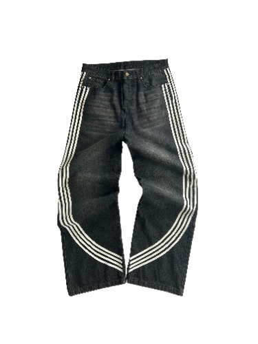 Baggy Arc Jeans (Washed Charcoal) | 32