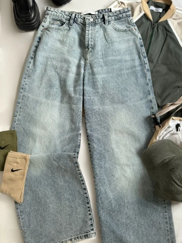 STONE WASHED BAGGY JEANS