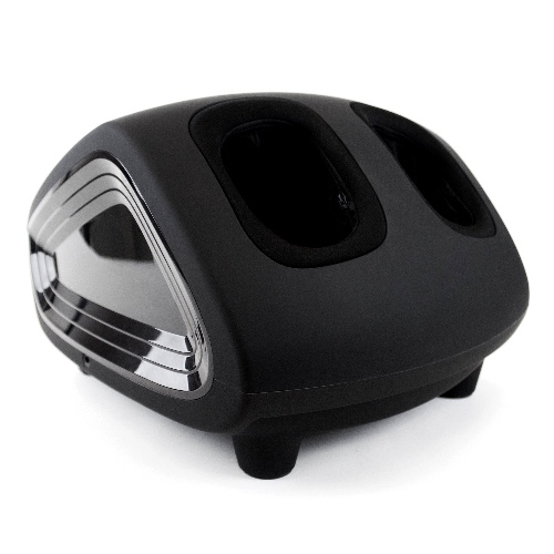 Zyllion Shiatsu Foot Massage with Heat, 3 Intensity Levels, 3 Modes and Air Compression (ZMA-21) - Black