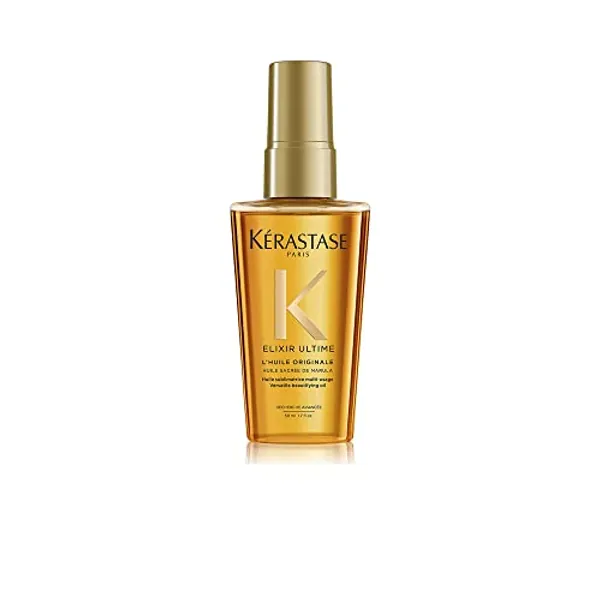 KERASTASE Elixir Ultime L'Huile Original Hair Oil | Hydrating Oil Serum to Smooth Frizz and Add Shine | Nourishes With Argan Oil, Camellia Oil & Marula Oil | For All Hair Types