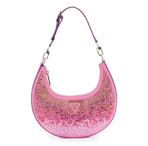 Guess Sofia Strass schoudertas | Roze
